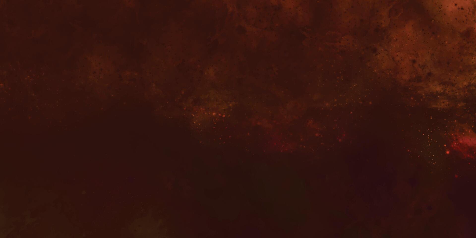 grunge rayures texture avec briller espace, des points, et étoiles. aquarelle Contexte avec espace. abstrait rouge et Orange galaxie Contexte. Feu aquarelle ancien peindre texture. vecteur