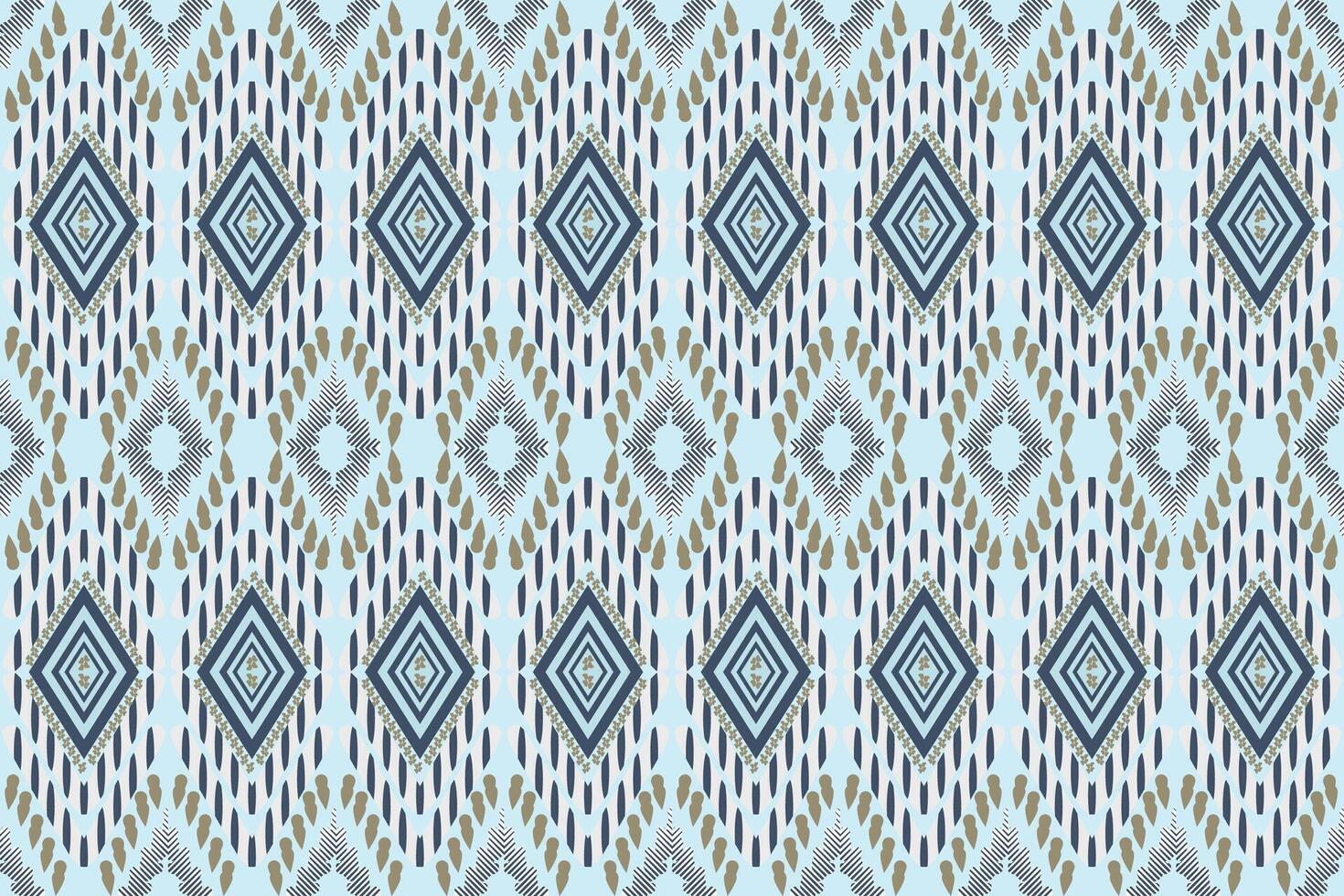 sans couture modèle avec formes géométrique ethnique Oriental ikat modèle traditionnel conception pour arrière-plan, tapis, papier peint, vêtements, emballage, batik, tissu, vecteur illustration.broderie style.