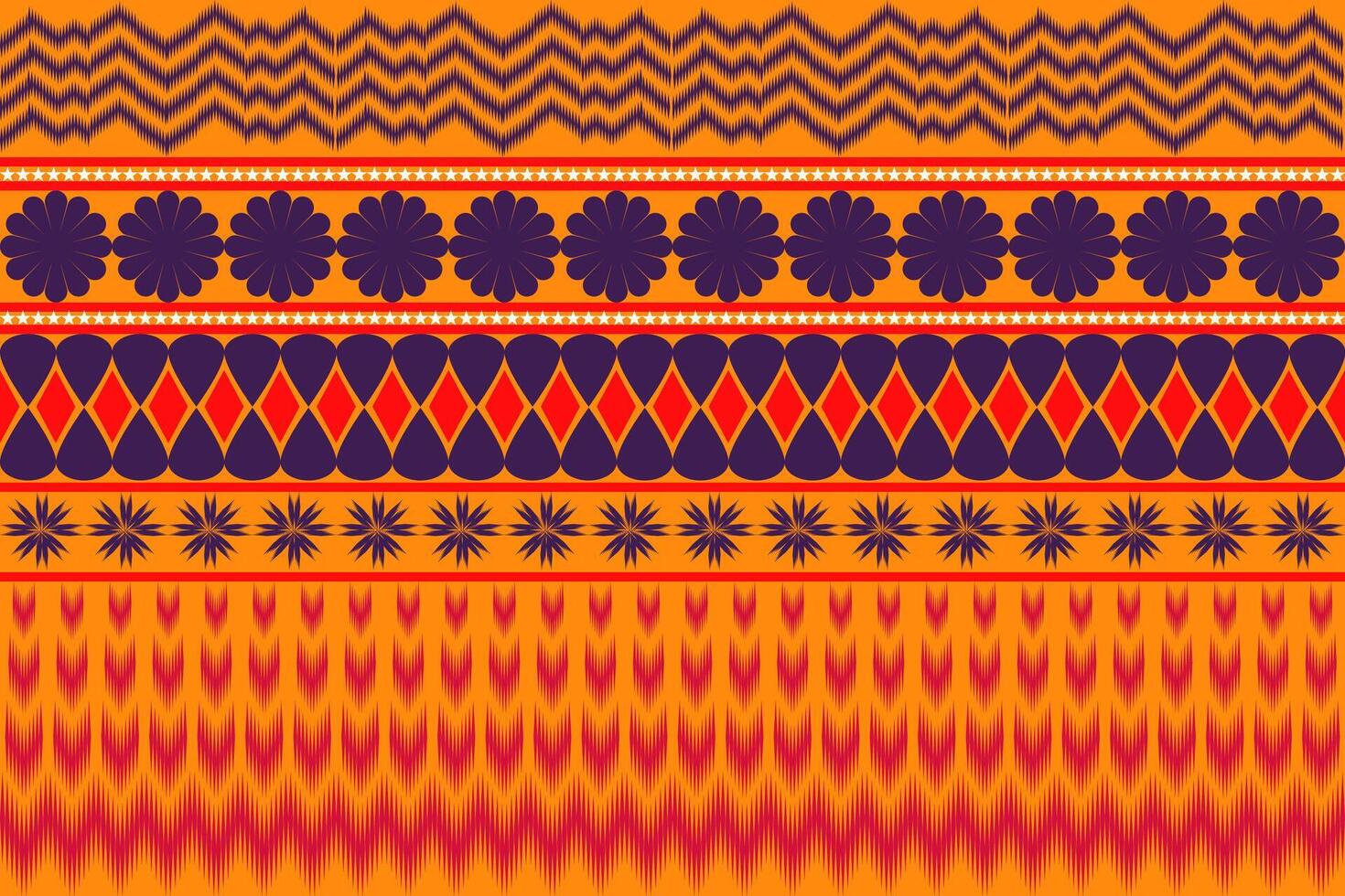 aztèque tribal géométrique vecteur Contexte dans noir rouge Jaune blanc sans couture Bande modèle. traditionnel ornement ethnique style. conception pour textile, tissu, vêtements, rideau, tapis, ornement, emballage.