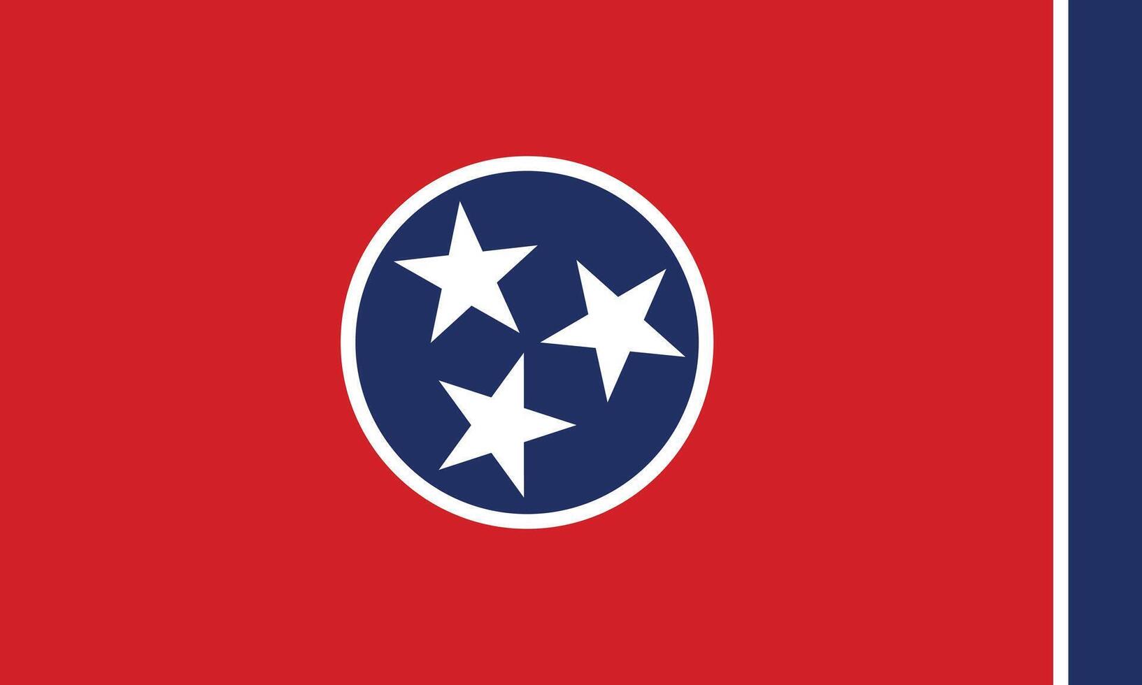 plat illustration de Tennessee drapeau. Tennessee drapeau conception. vecteur