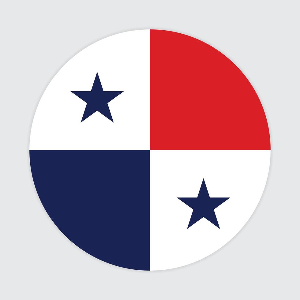 Panama drapeau vecteur icône conception. Panama cercle drapeau. rond de Panama drapeau.