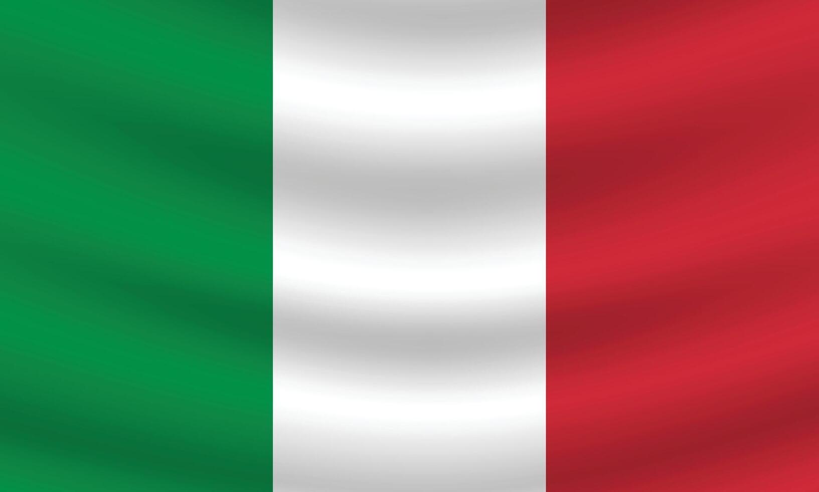 plat illustration de Italie nationale drapeau. Italie drapeau conception. Italie vague drapeau. vecteur