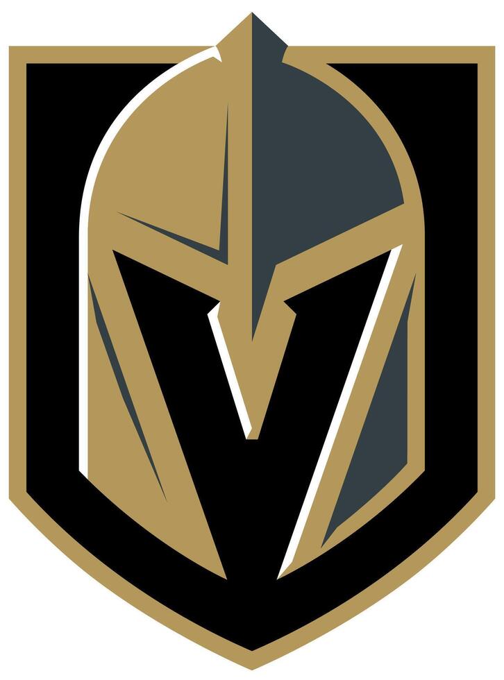 logo de le Vegas d'or chevaliers nationale le hockey ligue équipe vecteur