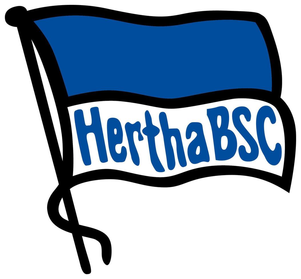 logo de le Herta bsc Bundesliga Football équipe vecteur