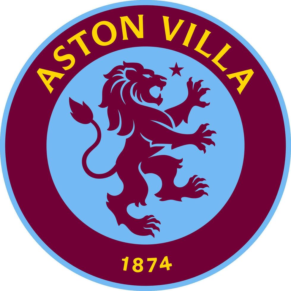 le logo de le Aston villa Football club de le Anglais premier ligue vecteur