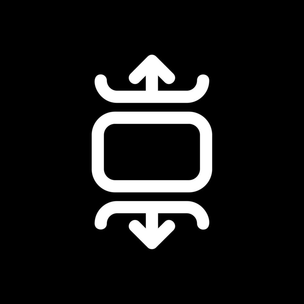 carrousel verticale ligne inversé icône vecteur