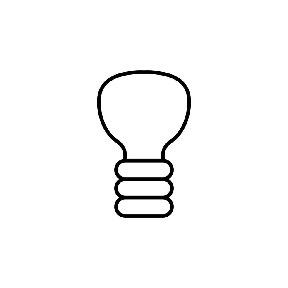 lampe moderne linéaire icône. parfait pour conception, infographies, la toile des sites, applications. vecteur