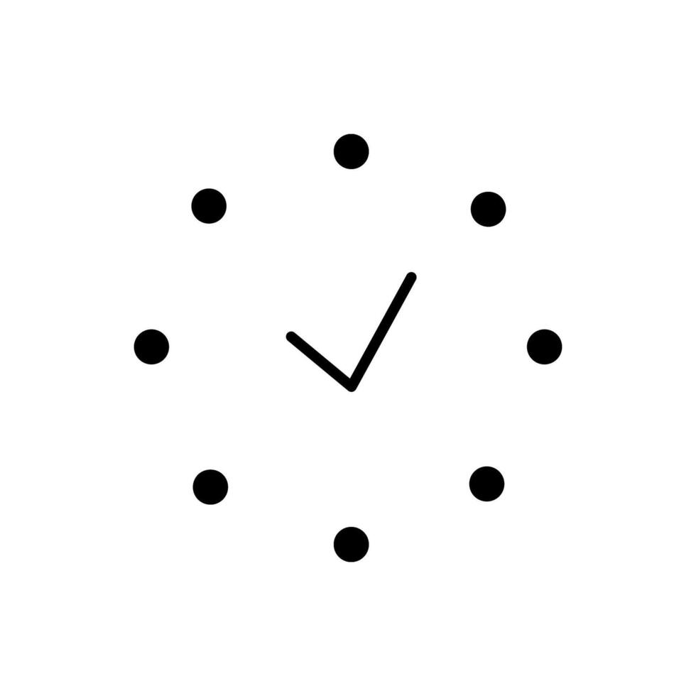 l'horloge vecteur ligne icône. adapté pour livres, magasins, magasins. modifiable accident vasculaire cérébral dans minimaliste contour style. symbole pour conception