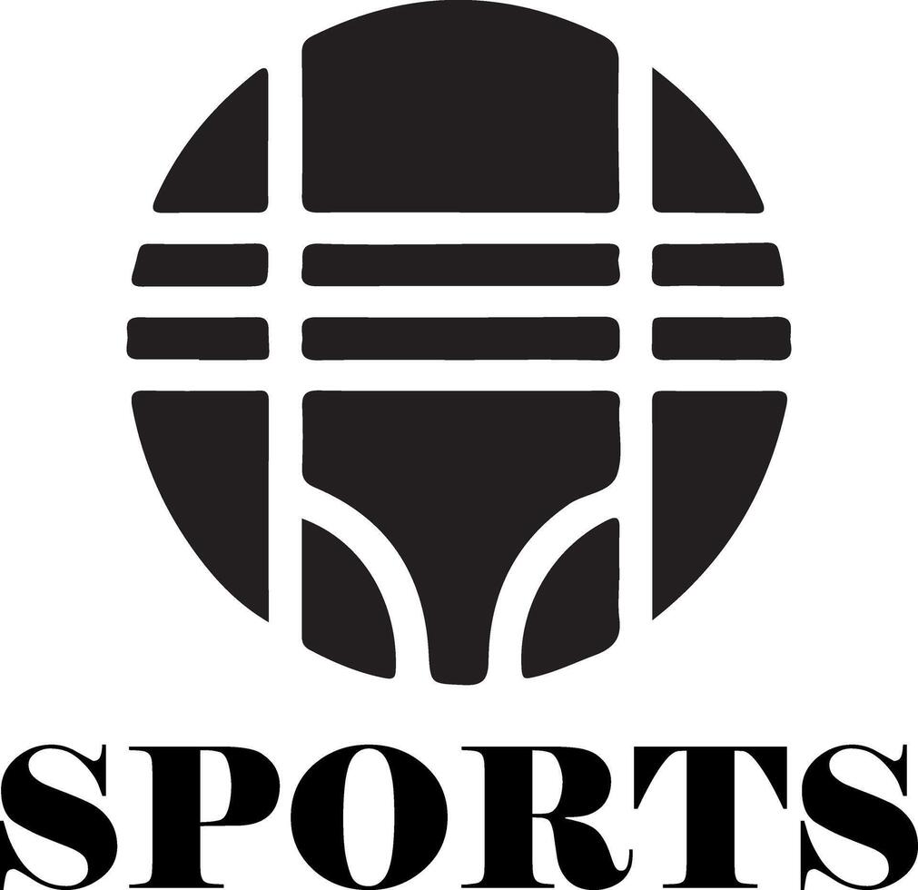 sport logo vecteur noir Couleur dix
