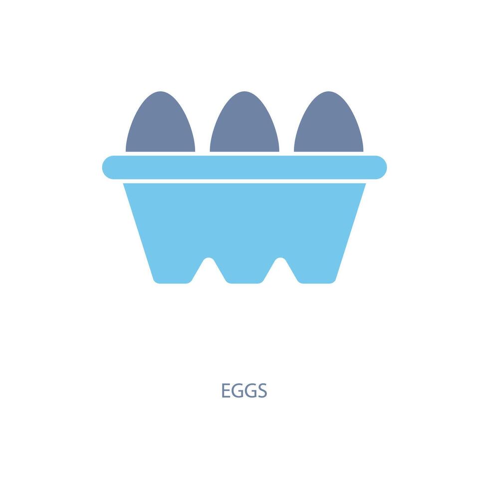 des œufs concept ligne icône. Facile élément illustration. des œufs concept contour symbole conception. vecteur