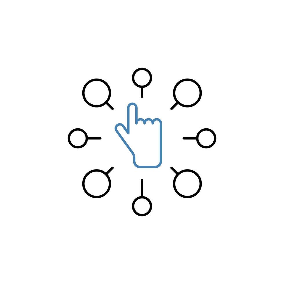 numérique concept ligne icône. Facile élément illustration. numérique concept contour symbole conception. vecteur