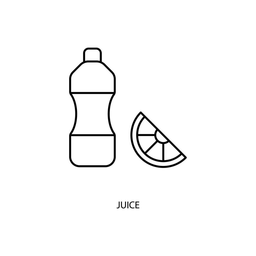 icône de ligne de concept de jus. illustration d'élément simple. conception de symbole de plan de concept de jus. vecteur