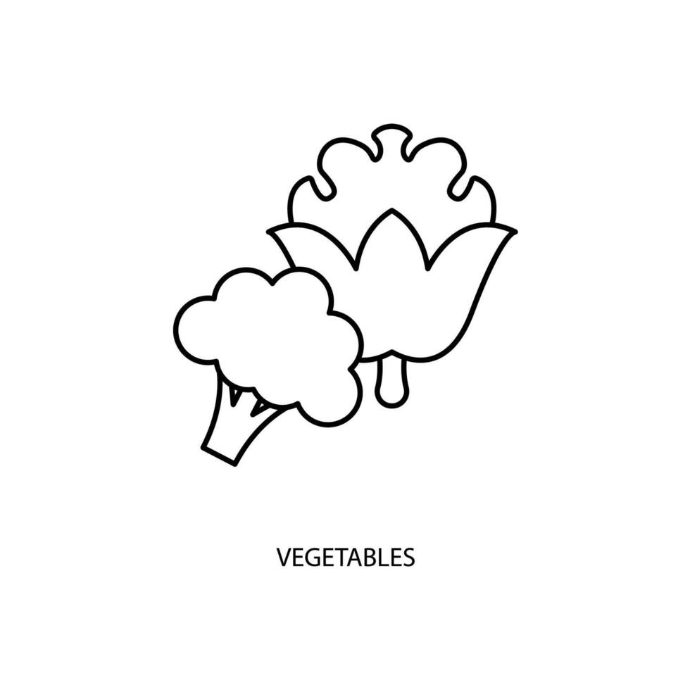 des légumes concept ligne icône. Facile élément illustration. des légumes concept contour symbole conception. vecteur