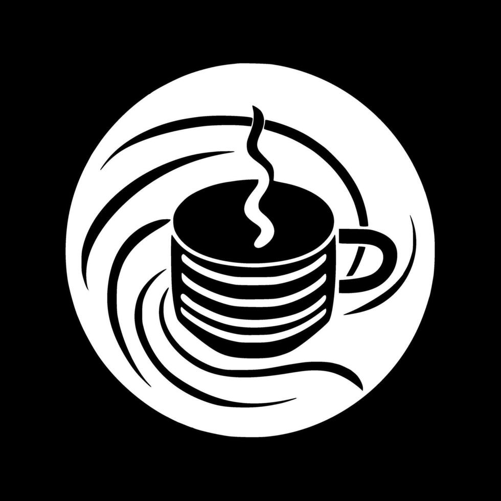 café, minimaliste et Facile silhouette - vecteur illustration