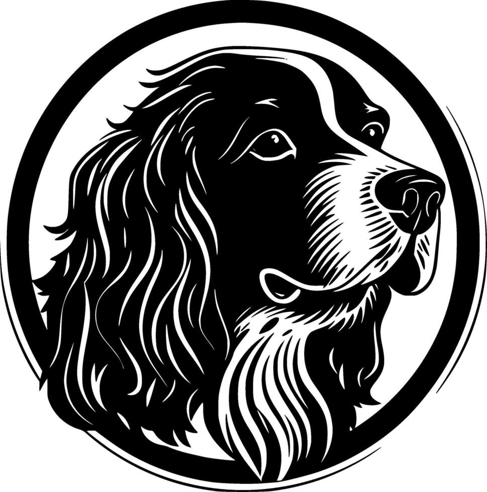 terrier chien - minimaliste et plat logo - vecteur illustration