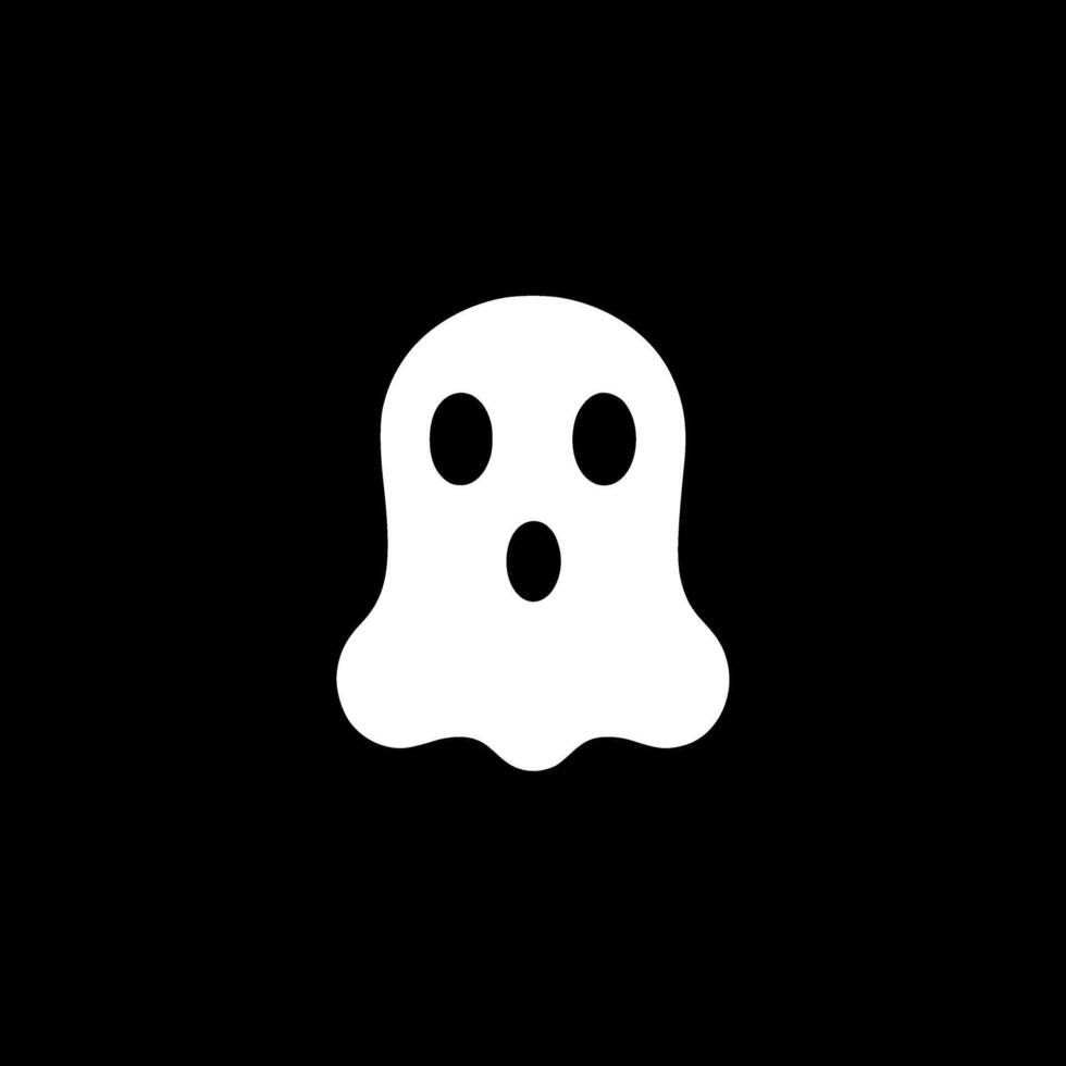 fantôme, noir et blanc vecteur illustration