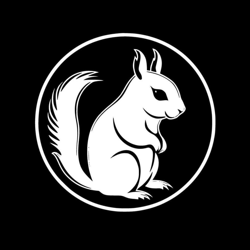 écureuil, minimaliste et Facile silhouette - vecteur illustration