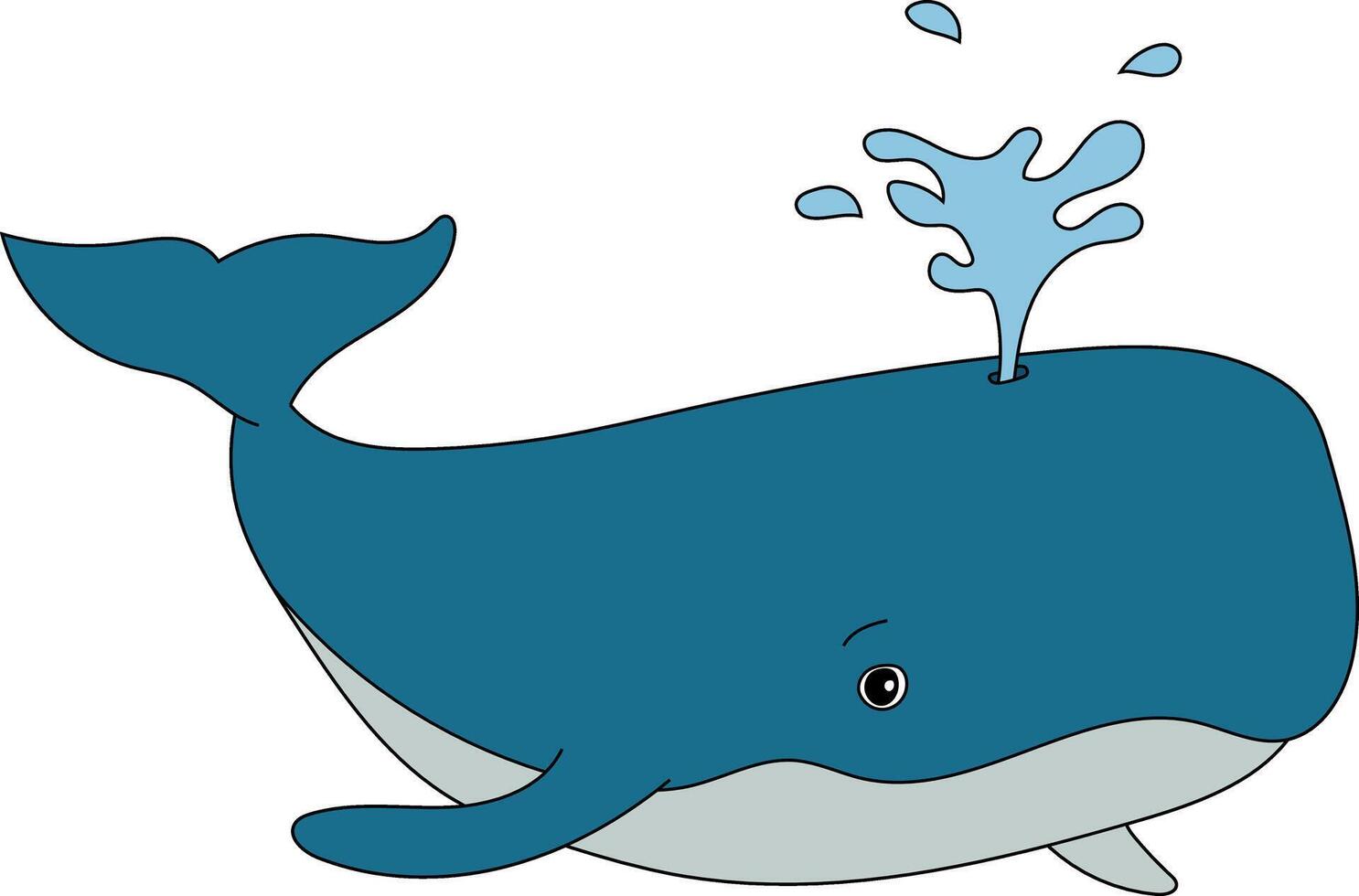 coloré baleine clipart pour les amoureux de mer animaux vecteur
