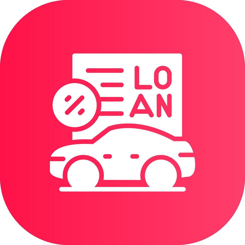 conception d'icône créative de prêt de voiture vecteur