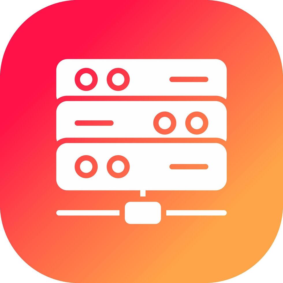 conception d'icône créative de serveur vecteur