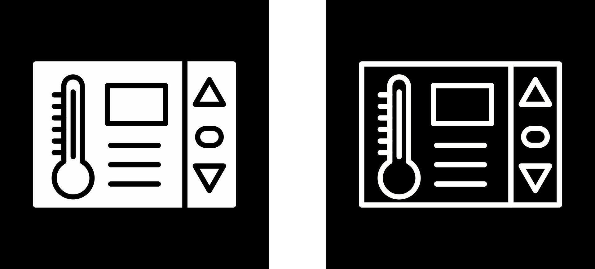 icône de vecteur de thermostat