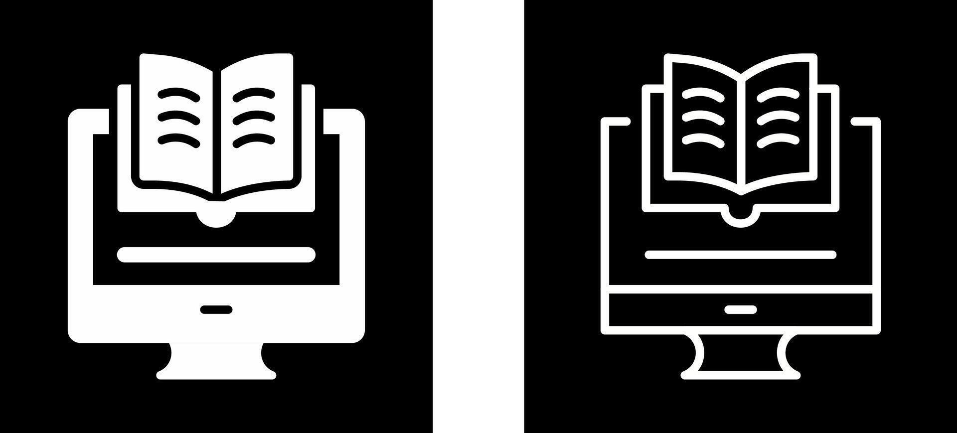 icône de vecteur de livre électronique