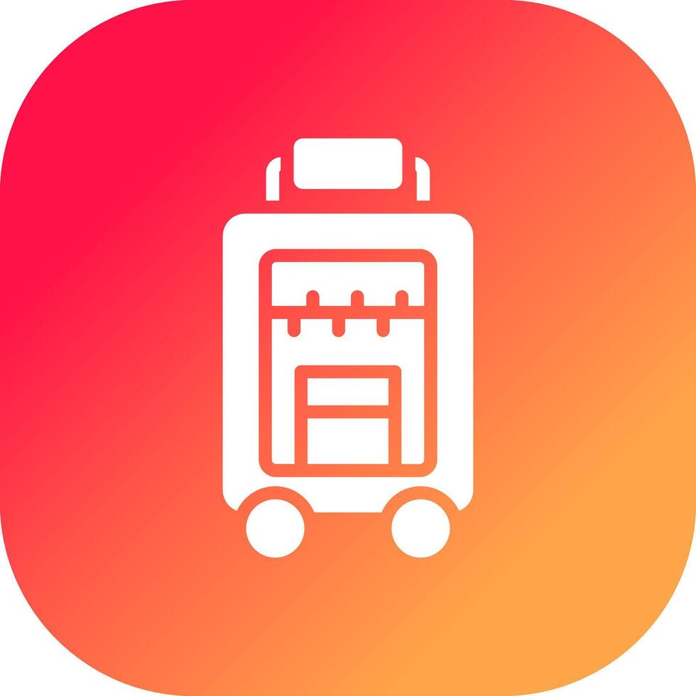 conception d'icône créative de bagages vecteur