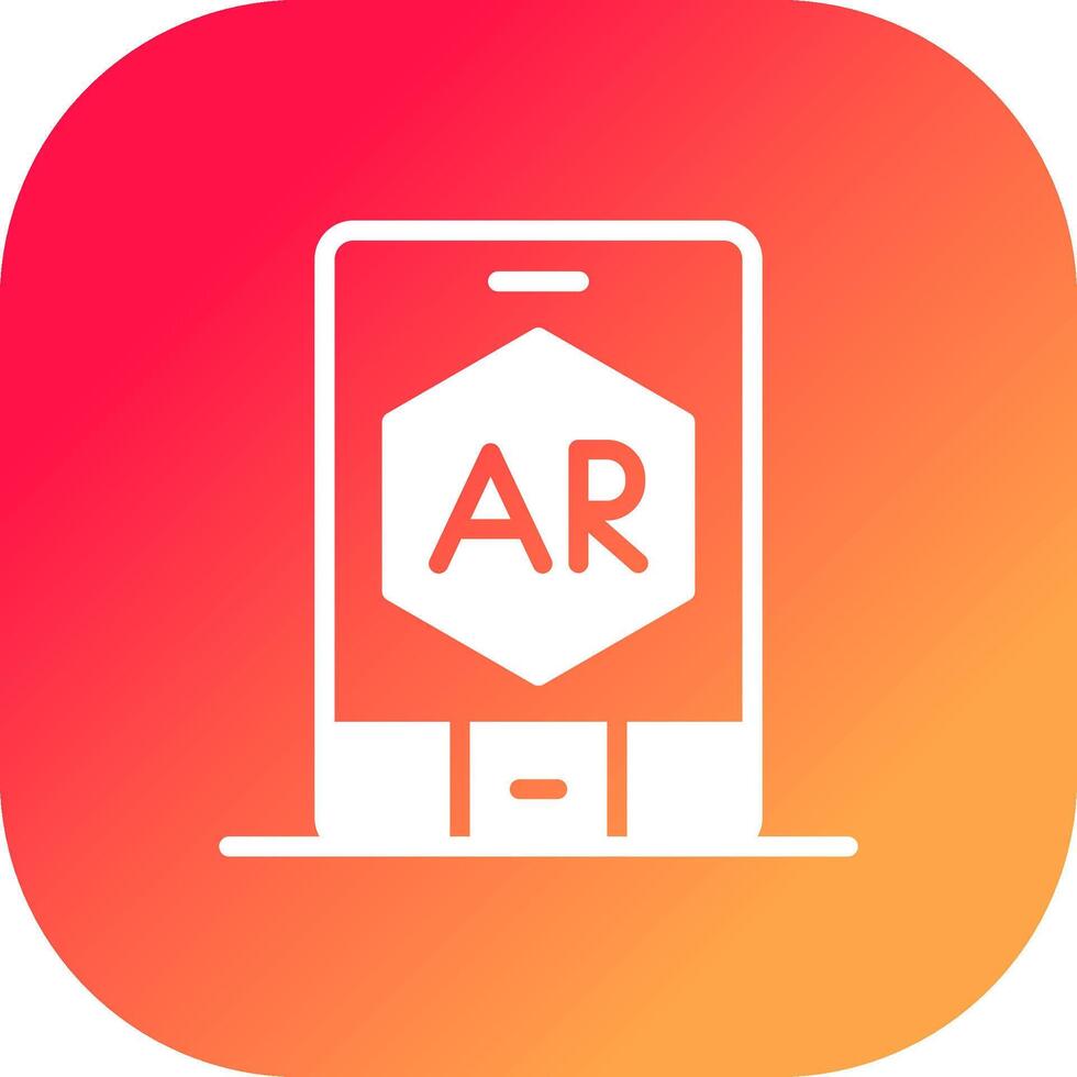 ar app Créatif icône conception vecteur