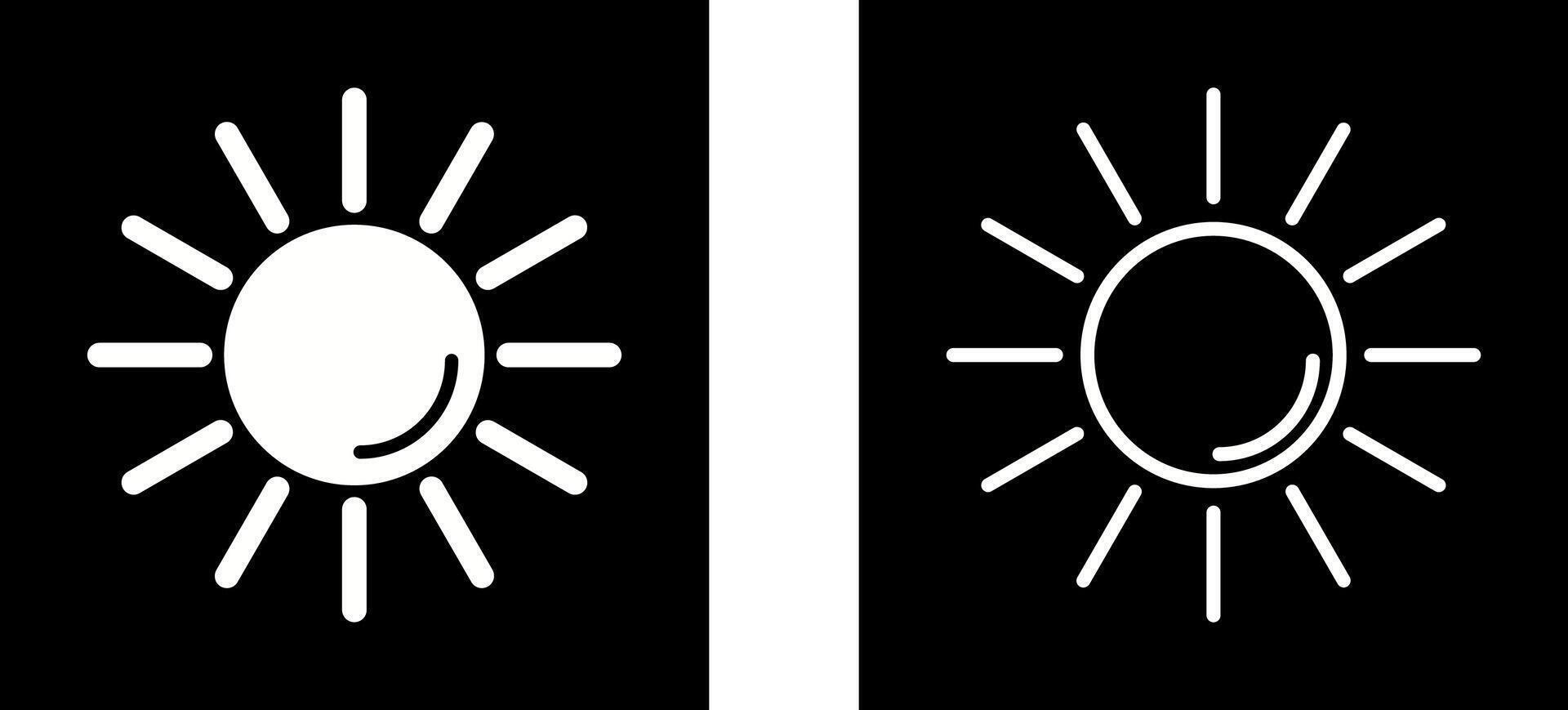 icône de vecteur de rayonnement uv