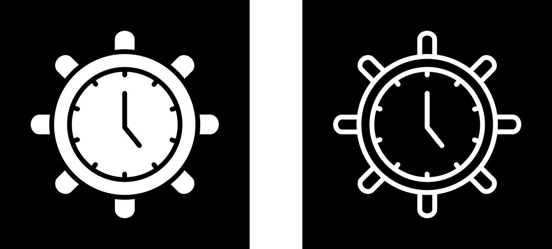 icône de vecteur de paramètres de temps