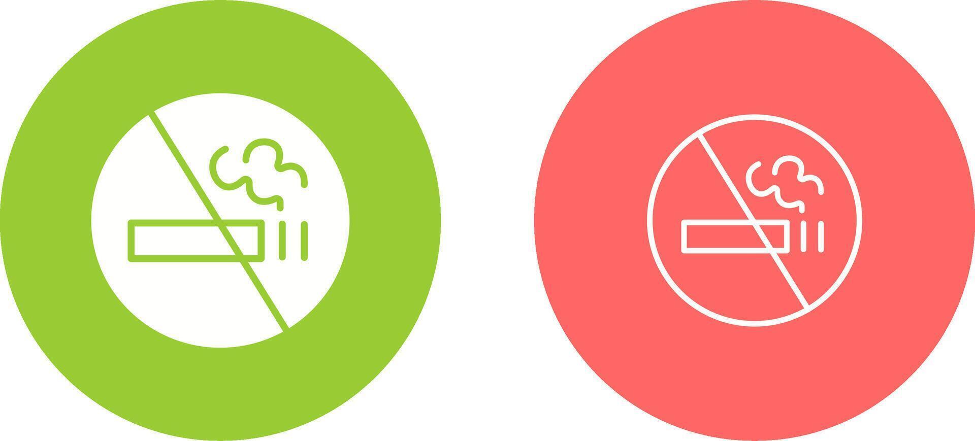 icône de vecteur de signe non fumeur