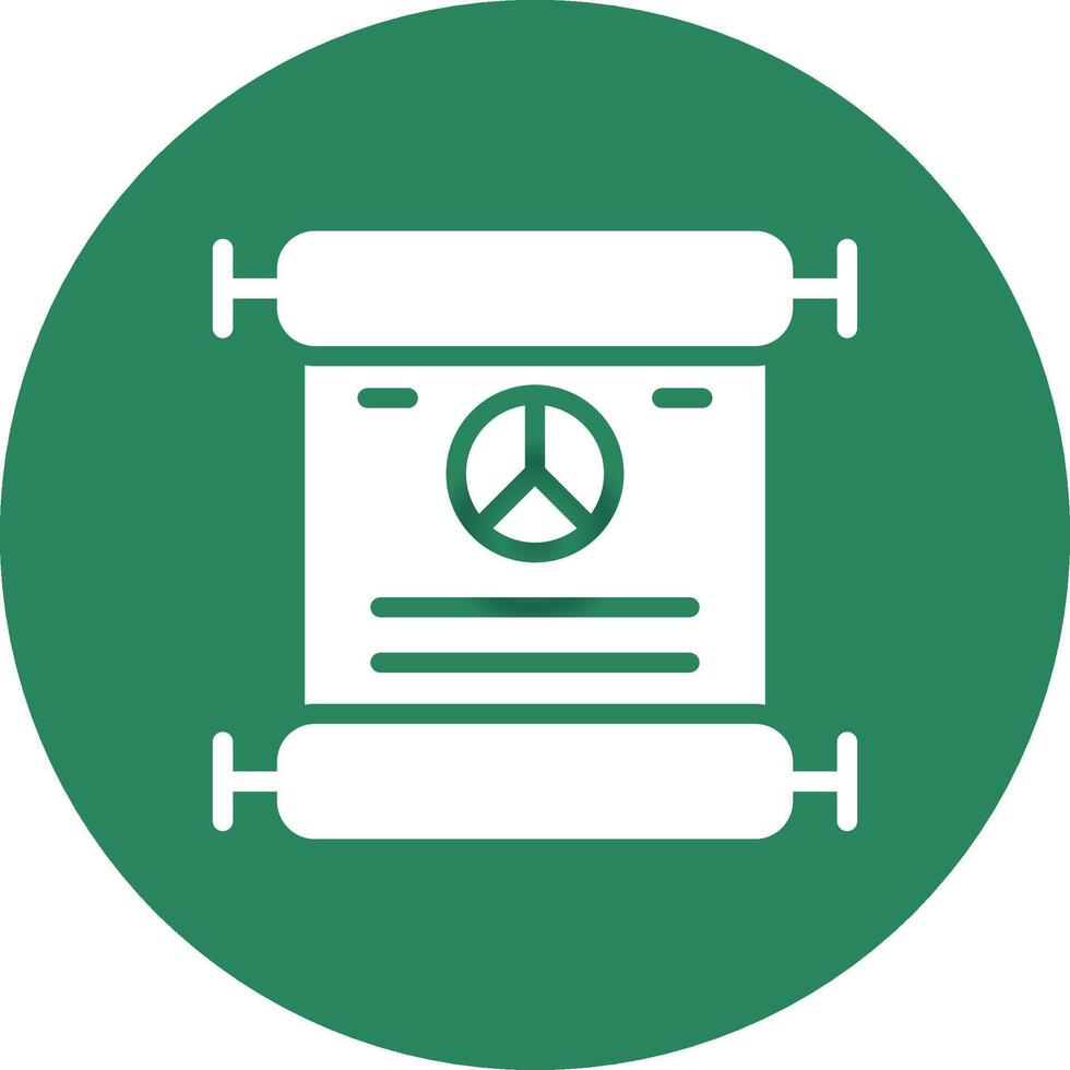 conception d'icône créative de traité de paix vecteur