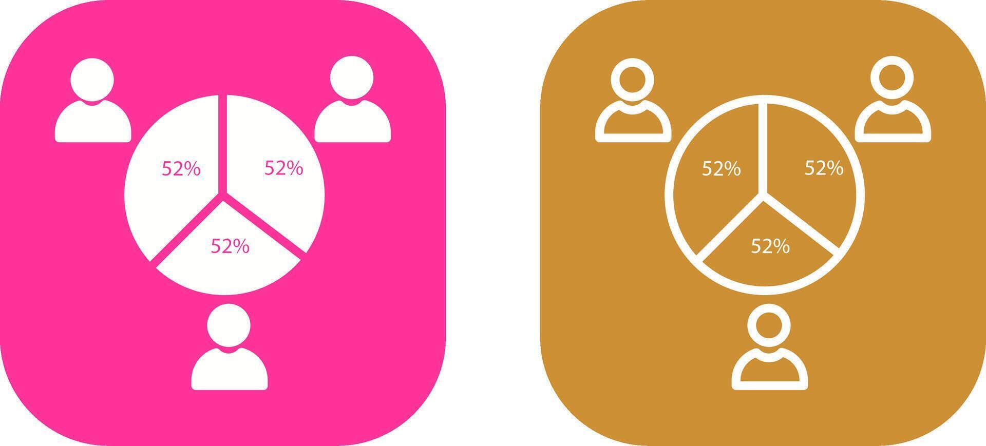 icône de vecteur de statistiques de candidat