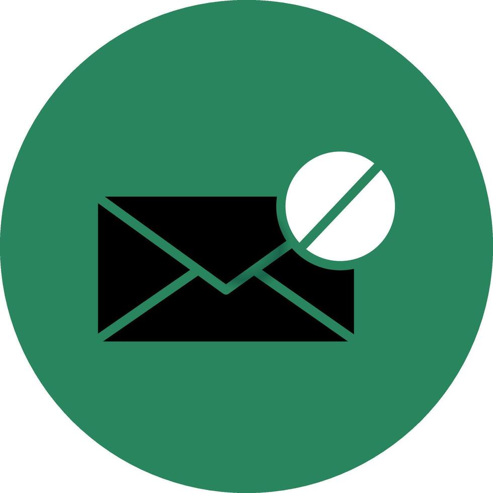 conception d'icône créative de bloc d'email vecteur