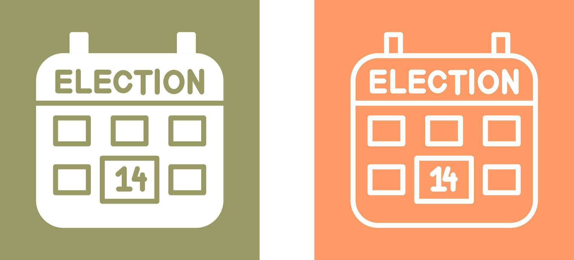 icône de vecteur de jour d'élection