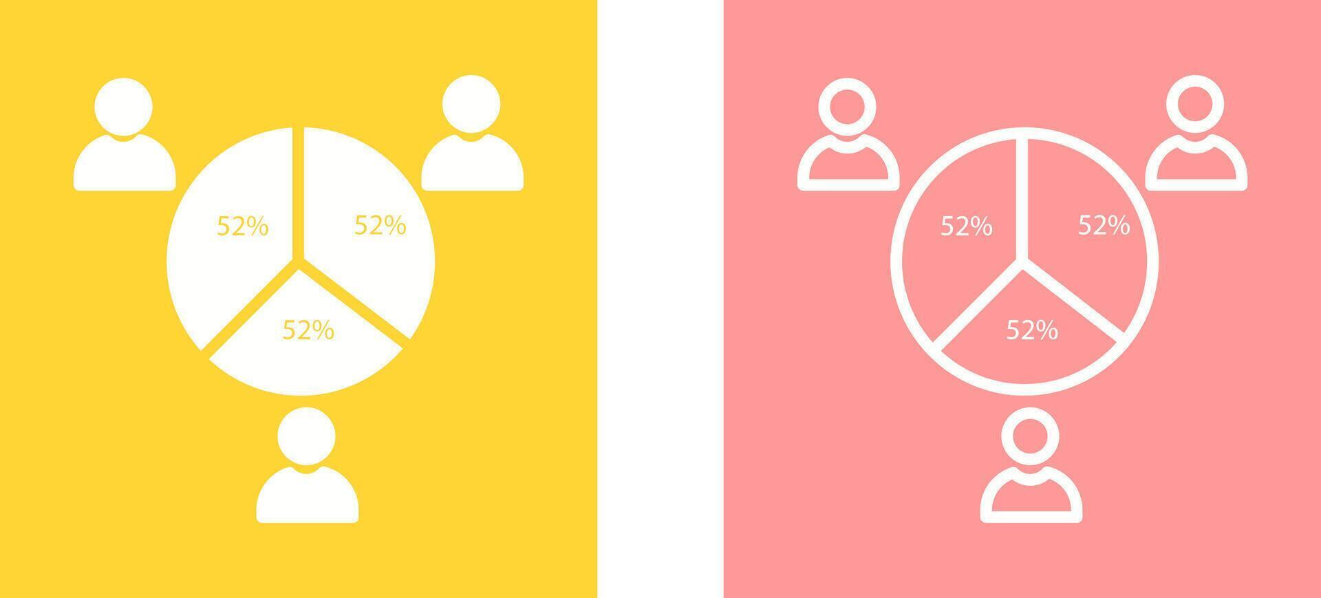 icône de vecteur de statistiques de candidat