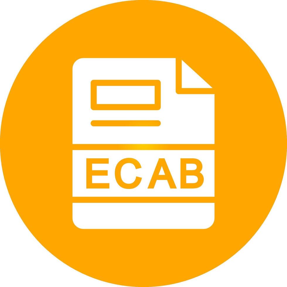 ecab Créatif icône conception vecteur