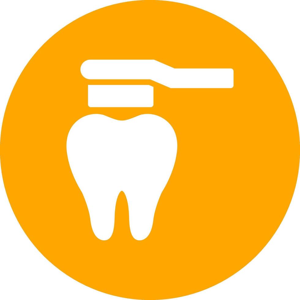 conception d'icône créative de brosse à dents vecteur