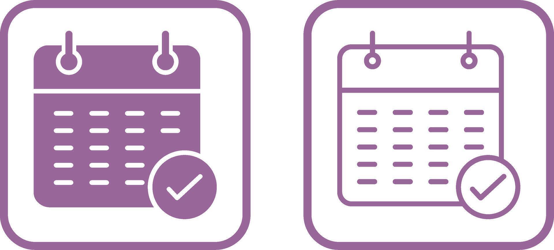 icône de vecteur de calendrier