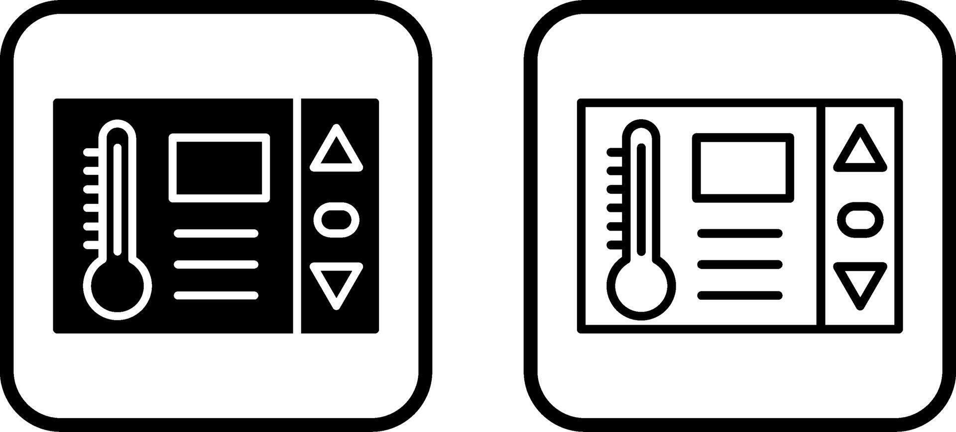 icône de vecteur de thermostat