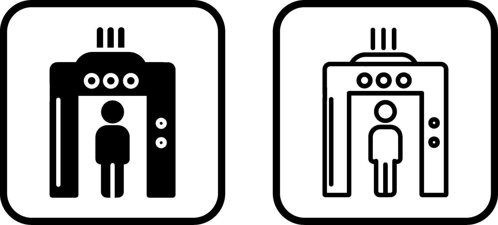 icône de vecteur de sécurité aéroport