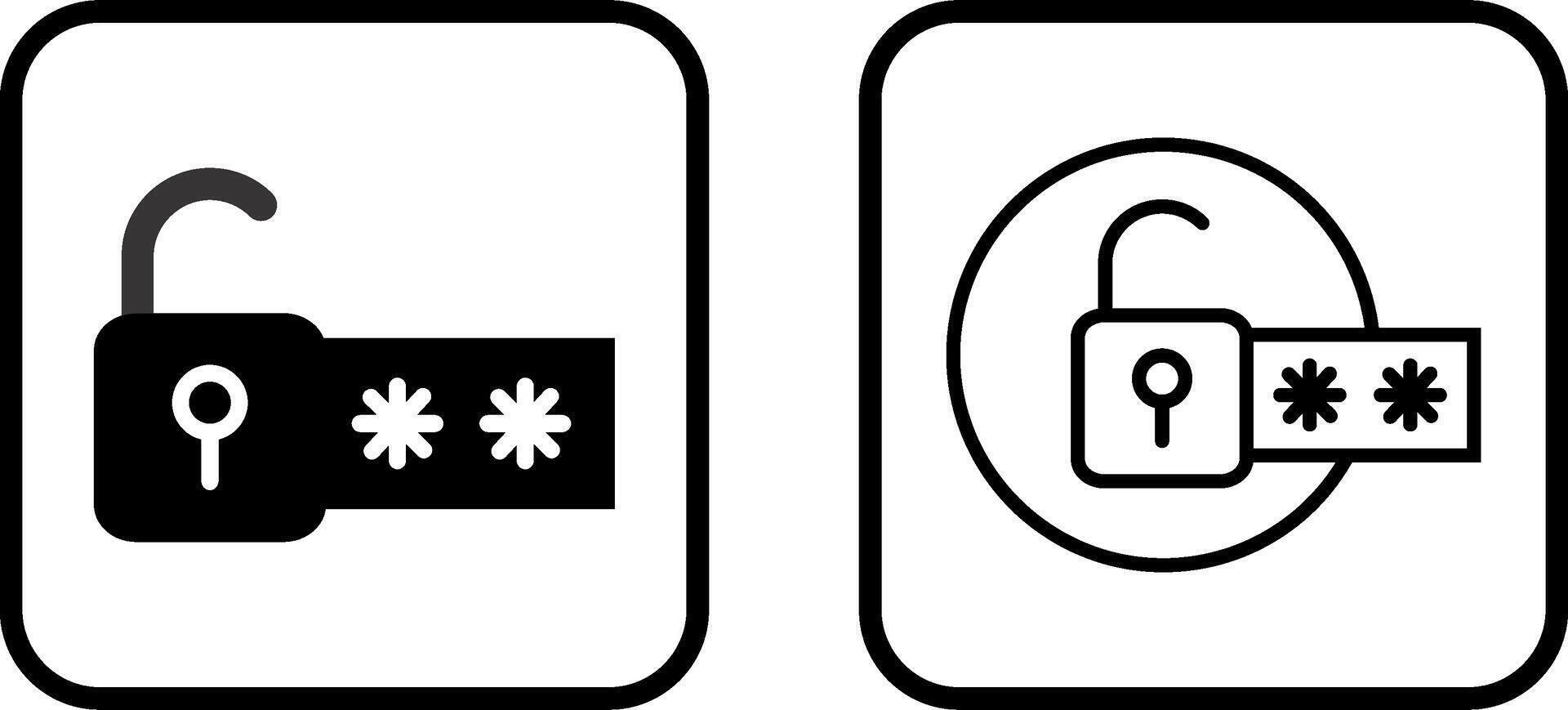 icône de vecteur de verrouillage par code d'accès