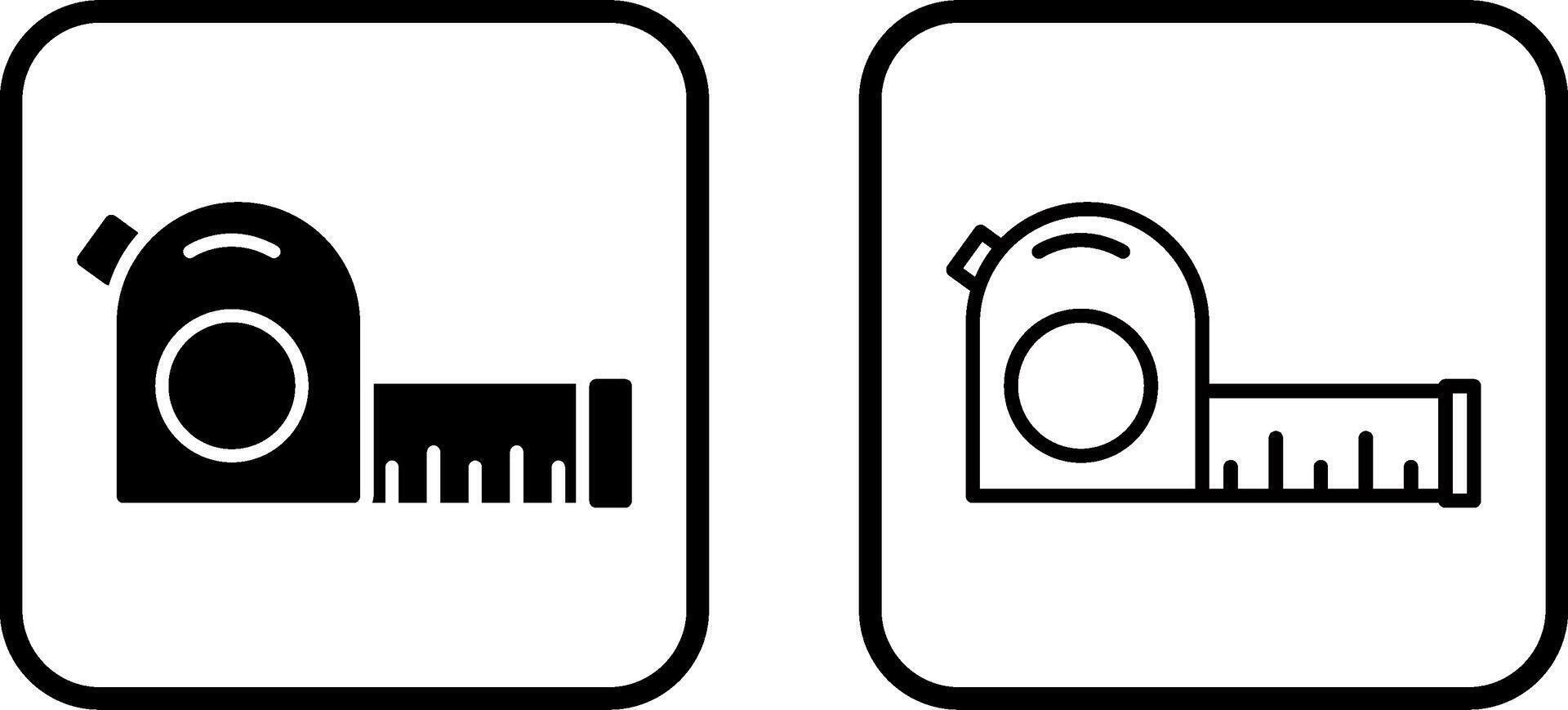icône de vecteur de ruban à mesurer