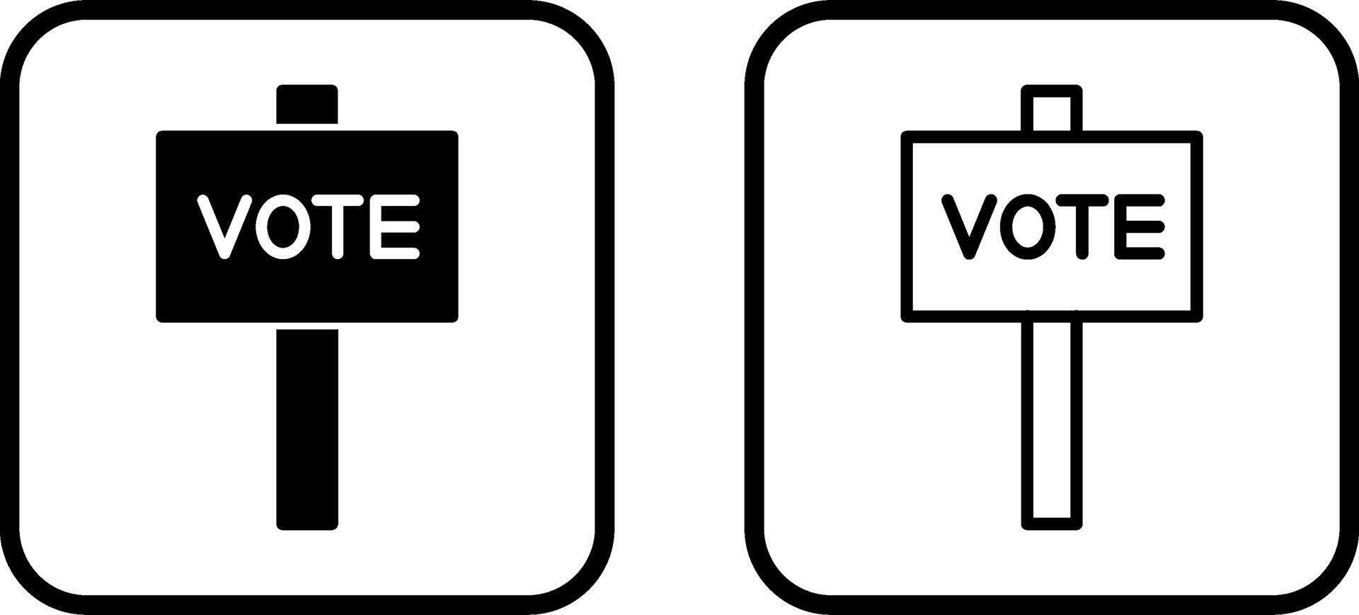 icône de vecteur de vote