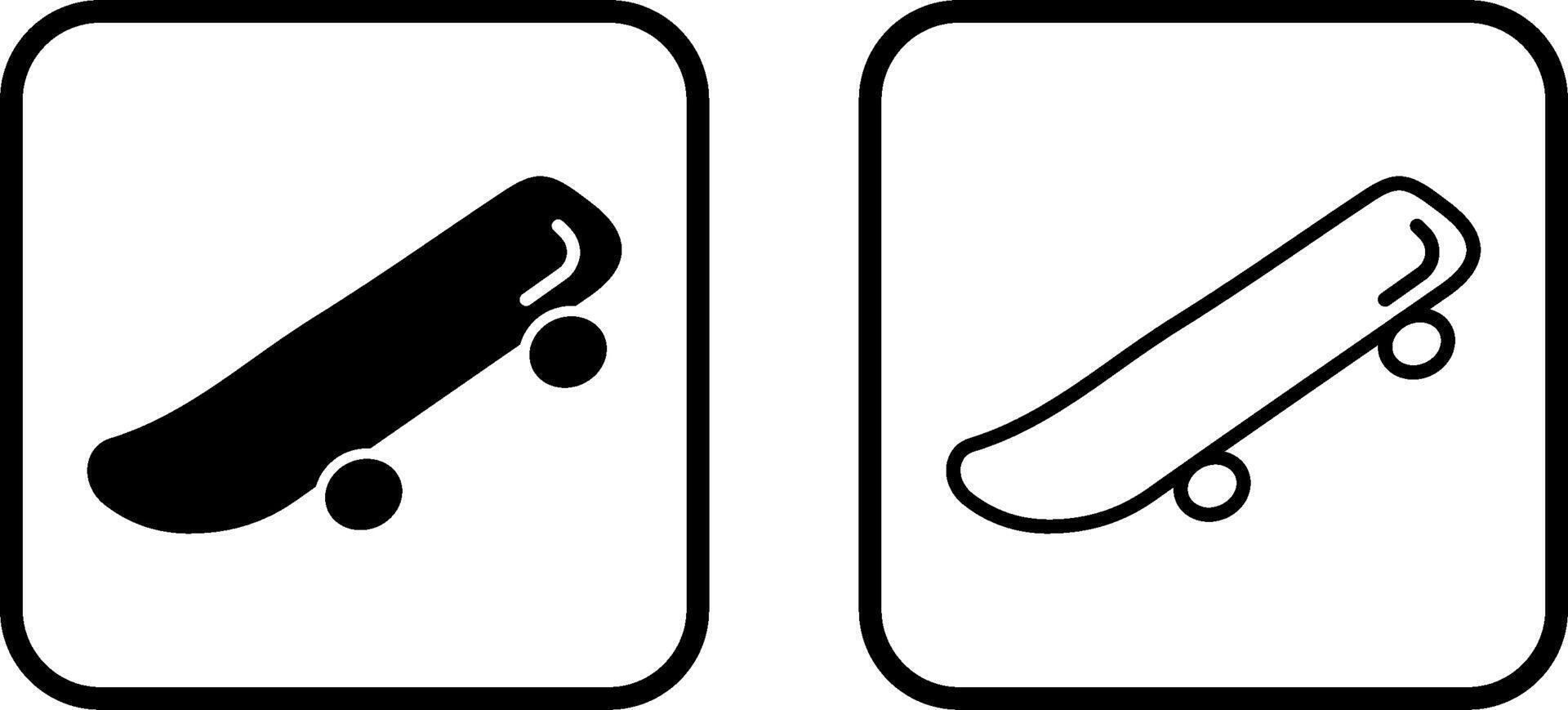 icône de vecteur de planche à roulettes