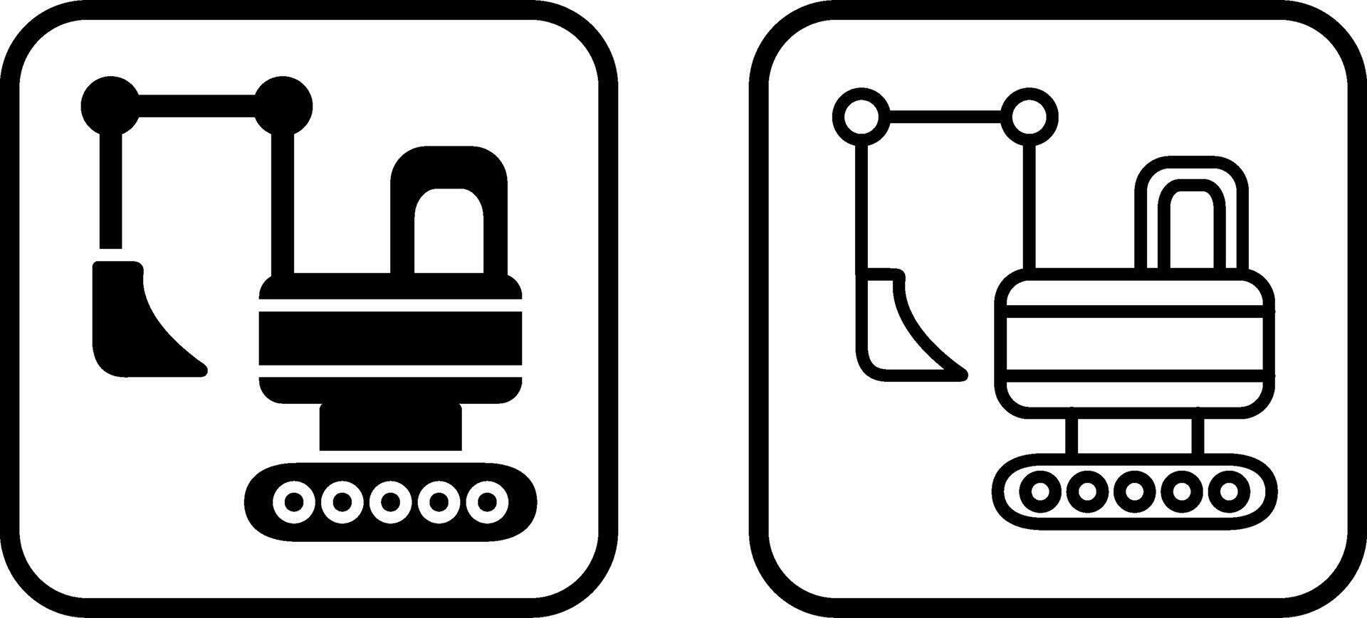 icône de vecteur de machinerie lourde