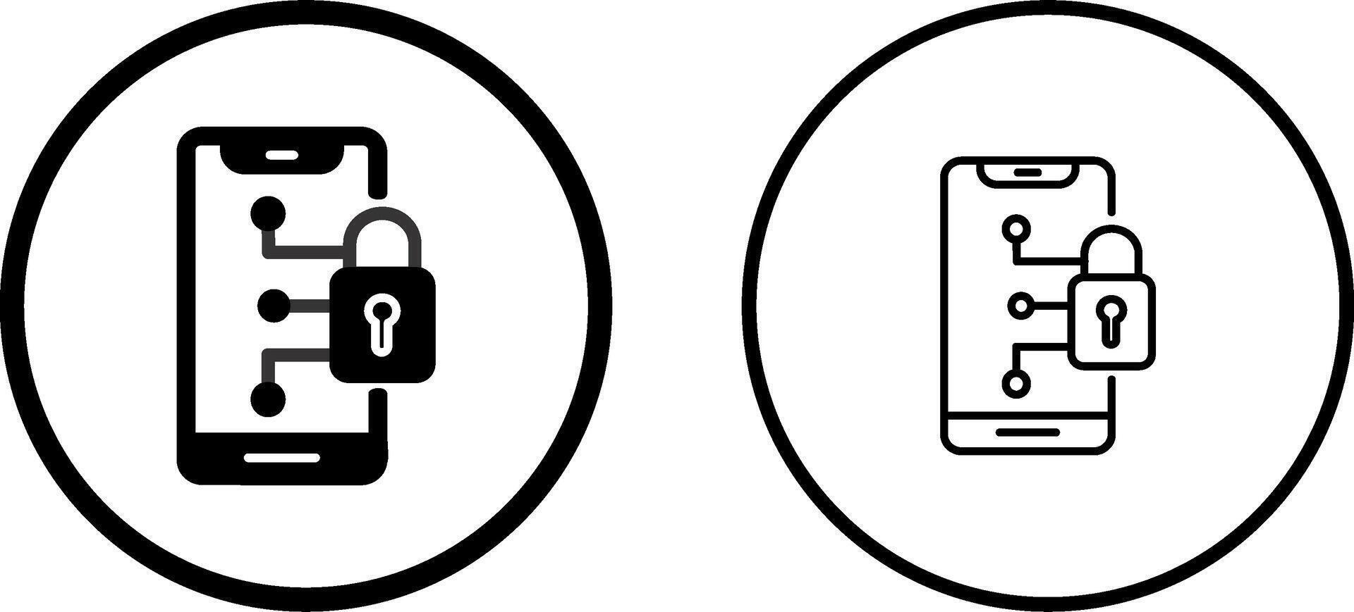 icône de vecteur de périphérique sécurisé