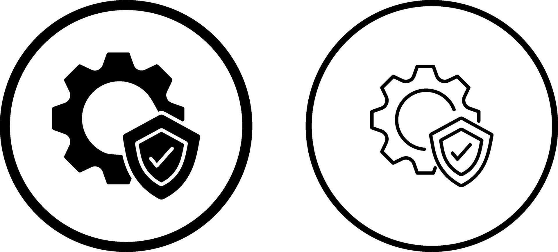 icône de vecteur de système protégé