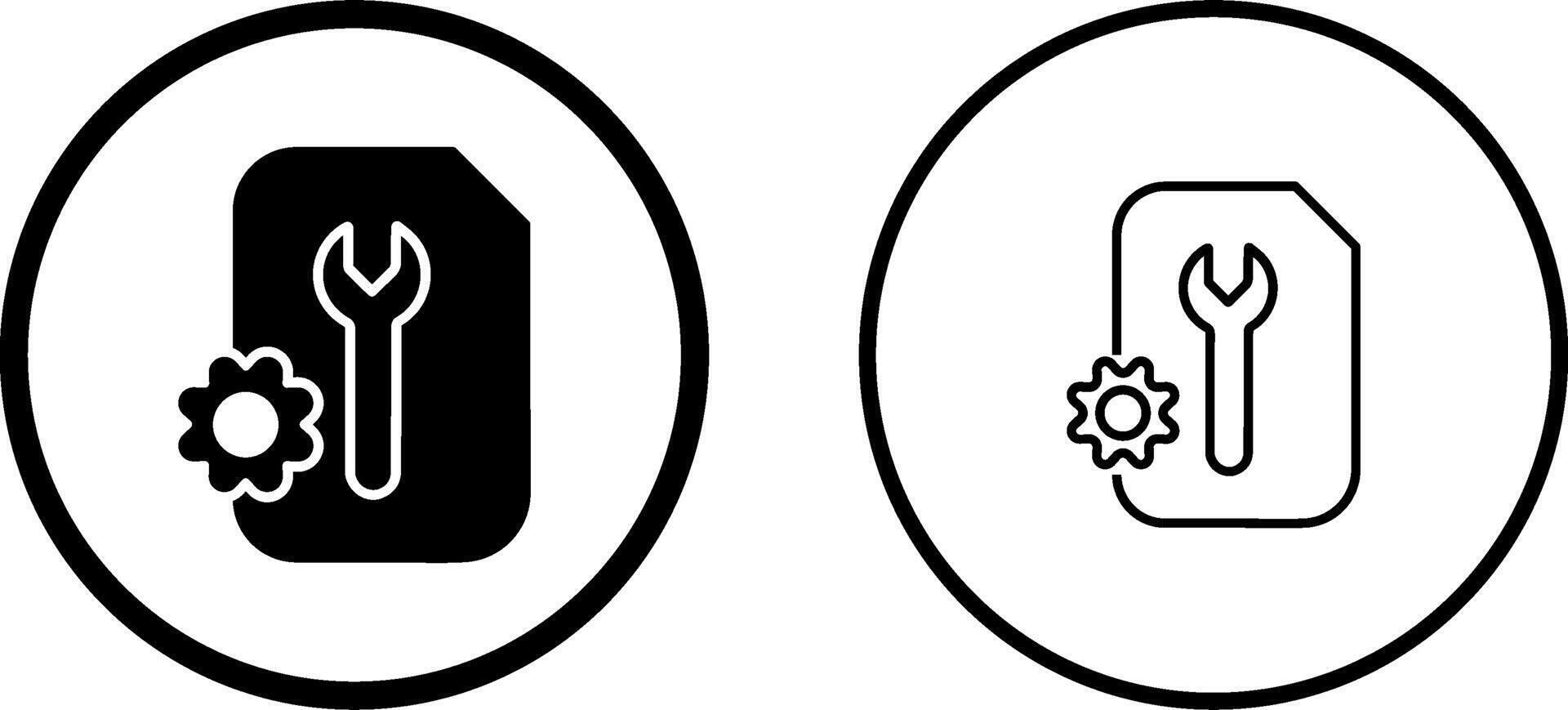 icône de vecteur de configuration