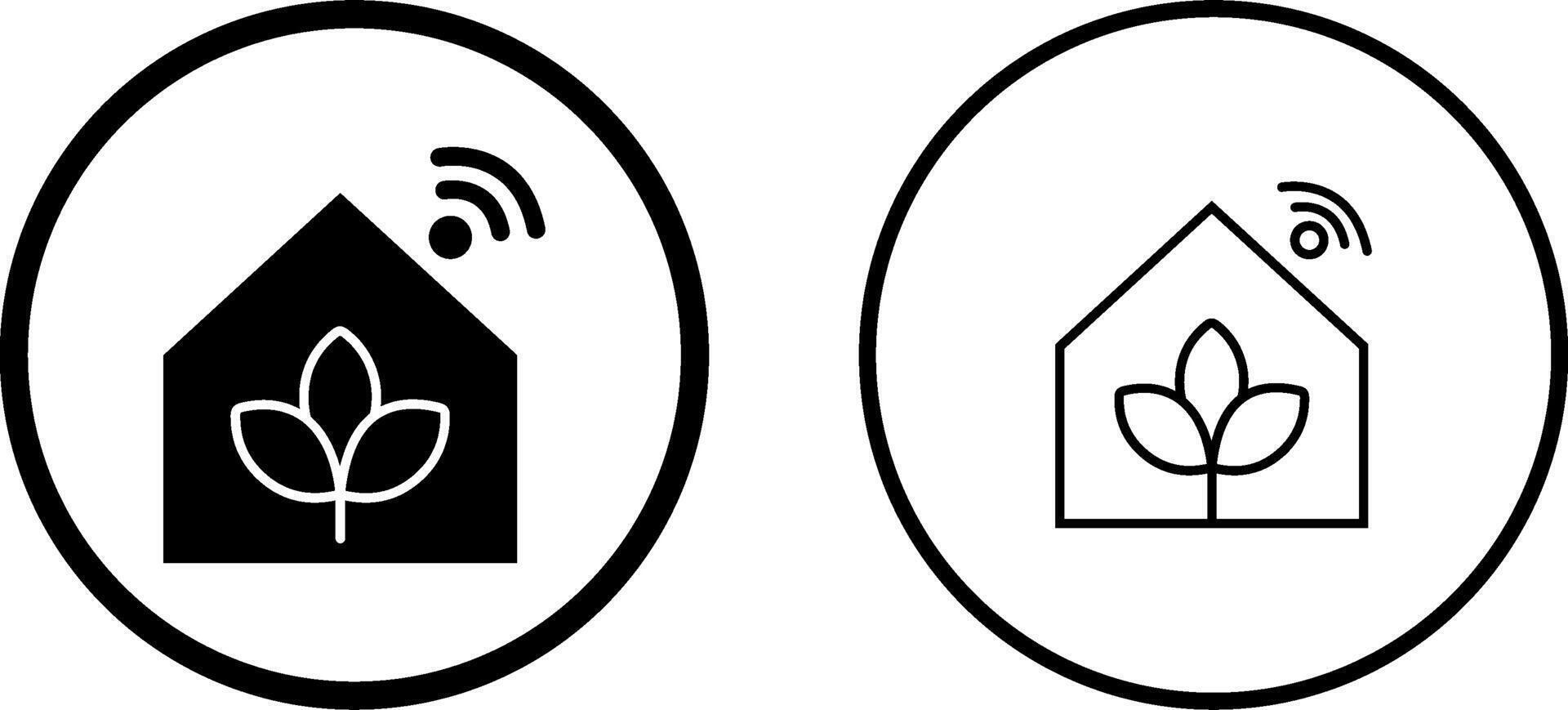 icône de vecteur de ferme intelligente